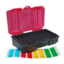 Plano 50-Count Handgun Ammo Box, Dark Gray, Lockable Ammunition Small, Green