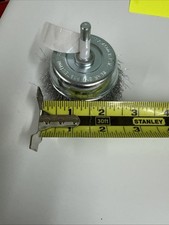 NEW Weiler Ace 61265 Wire 2-3/4" Fine Cup End Brush 1/4” Stem use on Steel