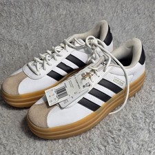 Adidas VL Court Bold Women White Black Platform Sneakers Shoes 7M EU 38.5 NWT