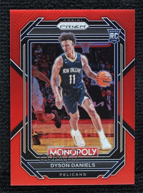 2022-23 Panini Prizm Monopoly Red Prizm 53/99 Dyson Daniels #57 0m7x