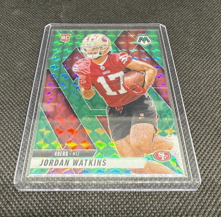 2025 Mosaic JORDAN WATKINS #359 RC Rookie Choice Red & Green Mosaic - 49ers
