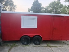 Red Enclosed Concession Trailer 