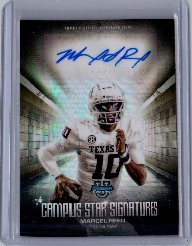 2025 Bowman University Chrome #CSS-MR Marcel Reed Campus Star Signatures