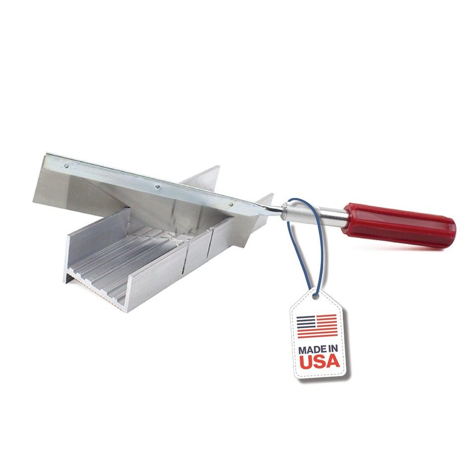 Mini Miter Box & Razor Saw Set - 6-Inch Aluminum Cutting Tool for ...