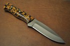 Handmade Custome Stainless Steel J2 knife Beautiful Resin Handle With Cover 169 — photo 1