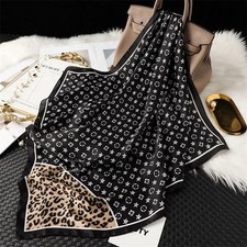 Silk Feel Square Scarf 70x70cm Neck Head Wrap Bandana 100 Polyester