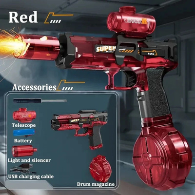 #ad Electric Water Gun for Kids Adults Automatic Squirt Gun Fully Auto Water Blaster $10.36