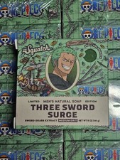 Dr. Squatch Three Sword Surge One Piece Zoro Ltd Ed Bar Soap Bricc Medium Grit
