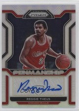 2021-22 Panini Prizm Penmanship Silver Prizm Reggie Theus #PM-RTH Auto 0o9