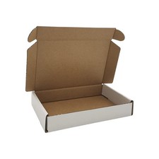 50 Pack 6x4x1'' Small Shipping Boxes Cardboard Corrugated Mailers White M641-E-W