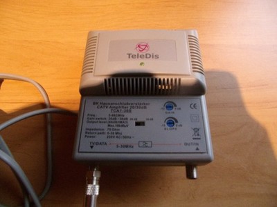 Teledis BK Hausanschlußverstärker CATV Amplifier 20/30dB TCA 1-30S