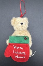 Boyds Holiday Bear Mini Gift Card Holder Plush Ornament L5-1 