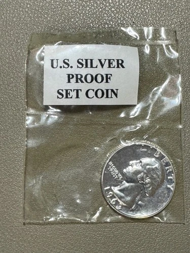 🇺🇸 1963 U.S. Silver Proof Washington Quarter – Original Mint Proof Set Coin