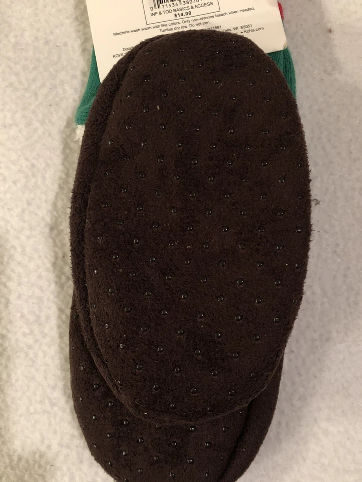 NUEVO Calcetines Deportivos Jumping Frijoles Santa Navidad 6-12 Meses Bebé Antideslizantes Foto 2 de 3