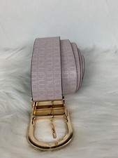 Steve madden Madden girl Pink White leather belt size M