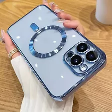 For iPhone 16 Pro Max 15 14 13 12 11 Magnetic Case Shockproof N Screen Protector