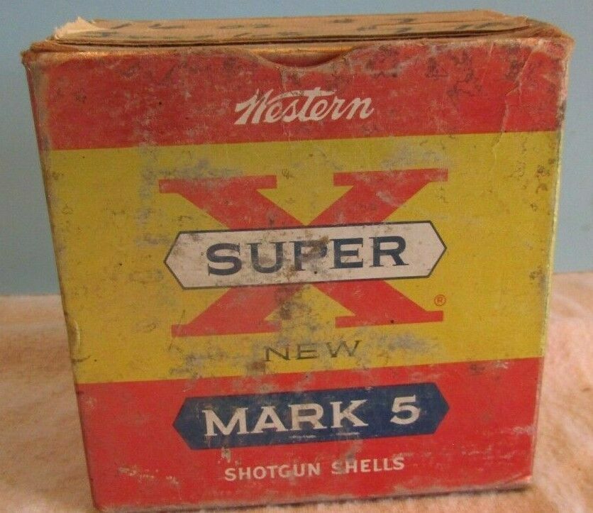 VINTAGE Sale SALE% OFF SHINY SUPER X MAGNUM MARK SHELLS Box SHOTGUN OFFer CARTRIDGE