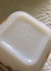 Vintage Fire King Gay Fad Fruit White Loaf Pan & Refrigerator Dish No Lids USA — photo 8