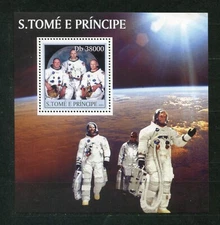 SAO TOME_007 2003 Space astronauts SHEET MNH