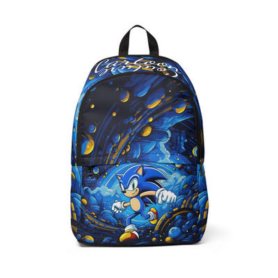 Sonic Energy Cosmic Backpack, All-Over Print Book Bag for School