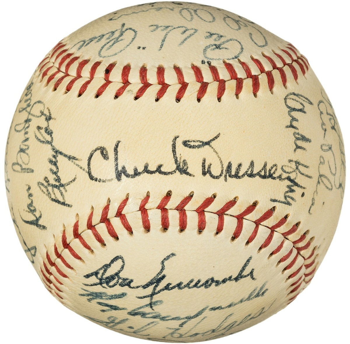 Jackie Robinson Roy Campanella 1952 Brooklyn Dodgers Signed