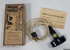 Sibert Infra-Red Heat Massager Model 2 Vintage Handheld Massager w/Box