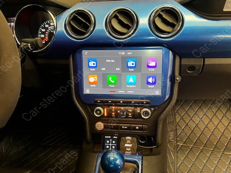 For Ford Mustang 2015-2021 Android 13 Apple Carplay Car Stereo Radio SWC GPS NAV - Image 3 of 4