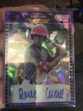 2021 Leaf ProSet Derek Curiel Crystal Purple Rookie Auto Rc Autograph 15/15 LSU