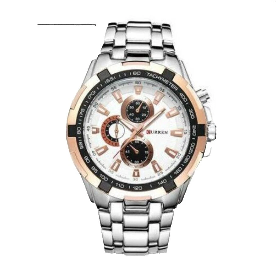 Caja de plata de Cuarzo Curren Relojes de pulsera