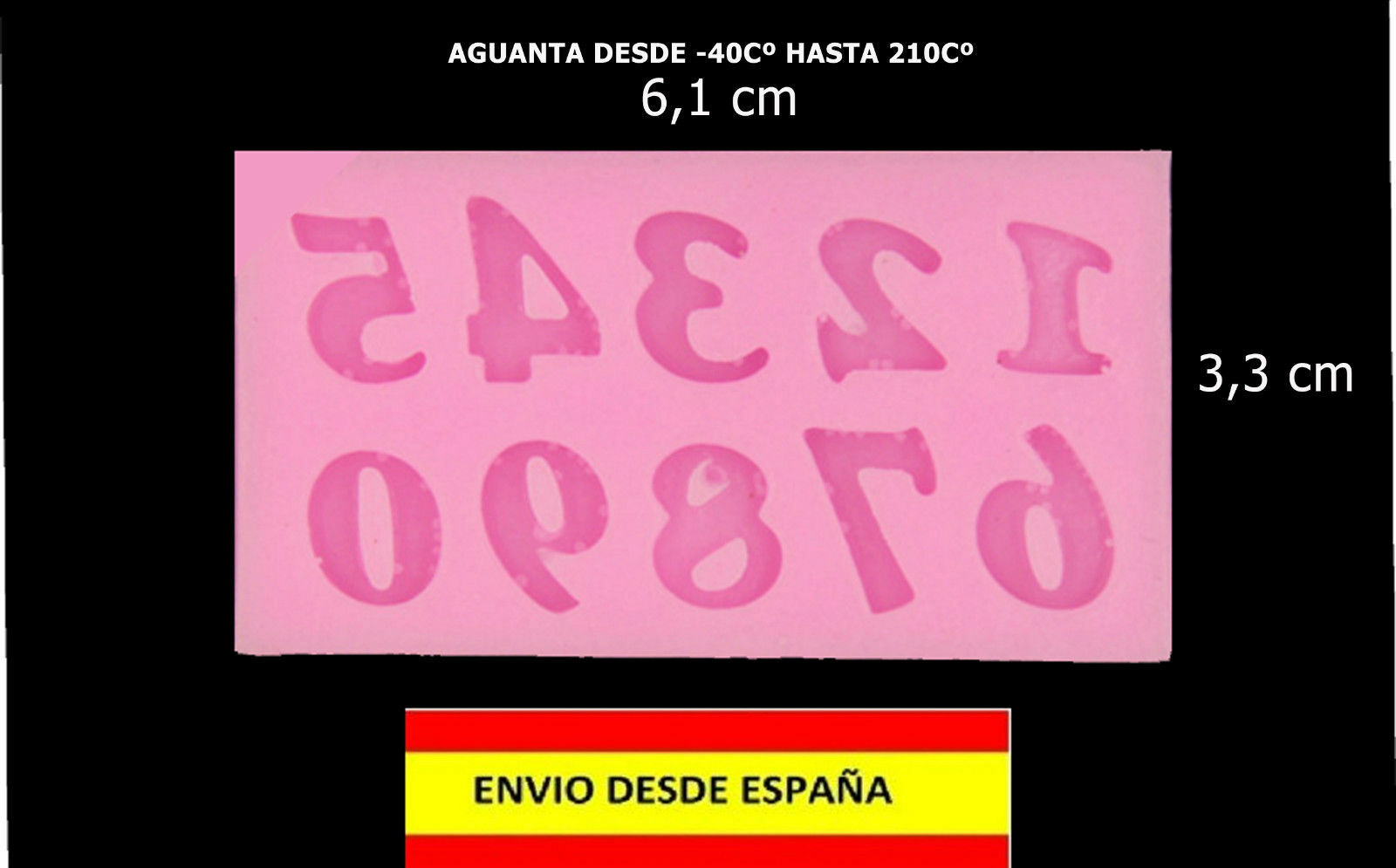 REPOSTERIA PASTELERIA MOLDES CHOCOLATE PASTAS HIELO NUMEROS HORNEABLE CONGELABLE