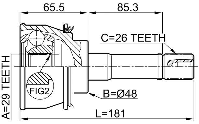 Junta CV (automática) para Suzuki Grand Vitara Limited 2000 (EE. UU.) Foto 2 de 3