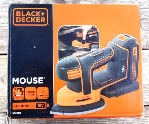 Black & Decker Mouse - Akku 18V Dreieckschleifer, Deltaschleifer -  mit Zubehör - Bild 1 von 4