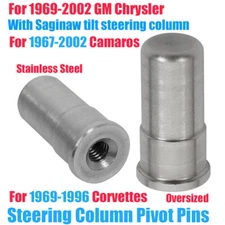 2pcs Oversized Steering Column Pivot Pins For 1969-96 Chevy GMC 67-02 Camaros US