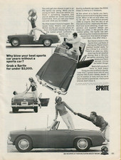 1966 Austin-Healey Sprite Best Sports Car Years SCCA Champ VINTAGE PRINT AD