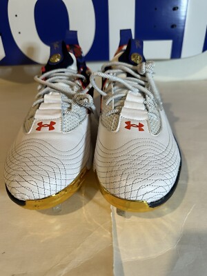 Under Armour Harper 7 USA ST HOVR Baseball Cleats 3025645-100 Men\'s Sz 7.5 New Under Armour Harper 7 USA ST HOVR Baseball Cleats Size 7.5  main image 4