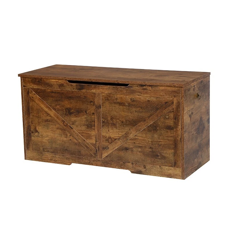 Children's Wooden Toy Box Chest Kids Storage Bench Flip Top Lid & Safety Hinges - Image 4 of 4