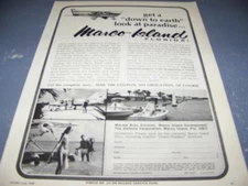 1968 MARCO ISLAND, FLORIDA "LOOK AT PARADISE.."..1-PAGE SALES AD..RARE! (347W)