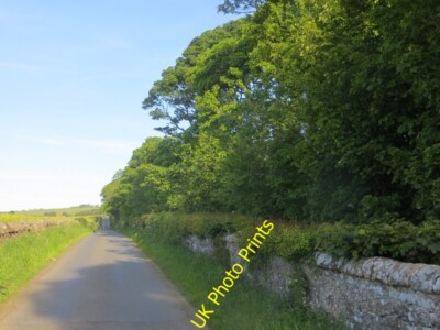 Foto 6x4 Straße, Binny Ecclesmachan Oatridge Golfschläger lauert hinter der Wa c2015