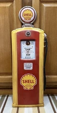 Shell Gas Pump Metal Sign Oil Garage Shop Parts Tools Vintage Style Wall Decor