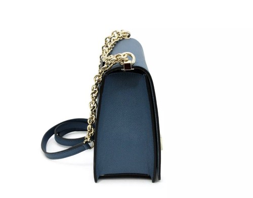 Woman bag Furla Mimi' S crossbody blue leather and shoulder piombo 1007405 - Picture 3 of 7