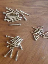 #6  Brass Phillips Round Head Wood Screws (100 pcs.) Choose 5/8" or 1" or 1-1/4"