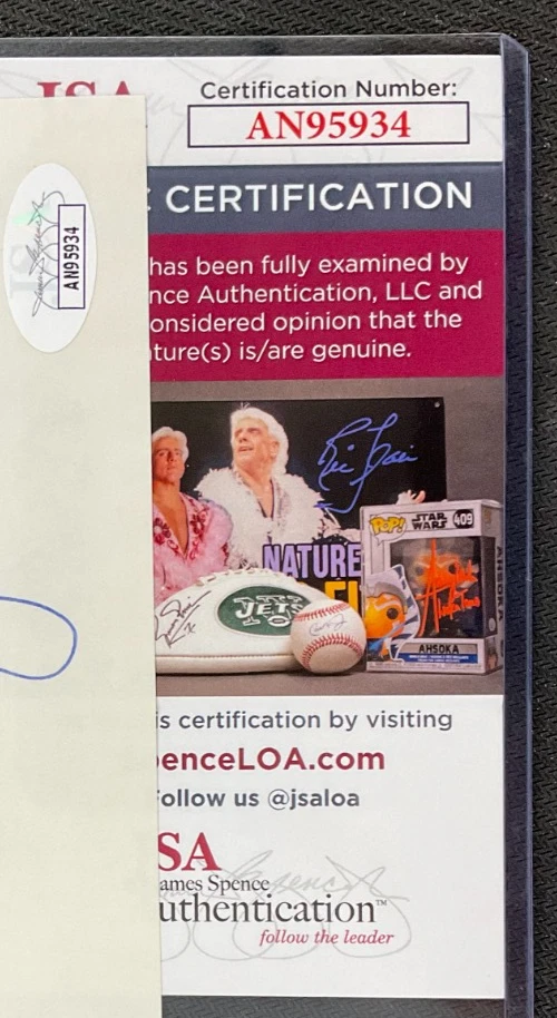 Bobby Mitchell Autographed 3x5 Card JSA AUTO! NFL Browns/Redskins HOF (d.2020)! - Image 4 of 4