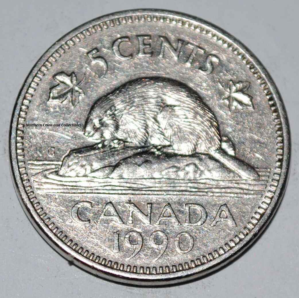 Canada 1990 5 Cents Elizabeth II Canadian Nickel Five Cent | eBay