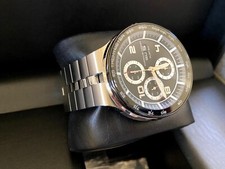 Porsche Design P'6360 Flat Six Automatic Chronograph Watch SS Bracelet 44mm NEW 7