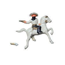 B2 Barclay Toy Soldier Cowboy on Horse Vintage Dimestore Antique Militaria