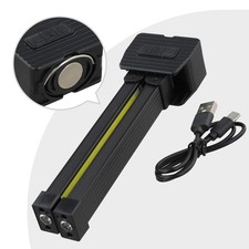 Portable Gym LED Flashlight with 7 Dimming Levels and Folding Hook Feature