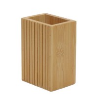 ZahnbüRstenbecher Aus Bambus, 9 X 7 X 12,5 Cm