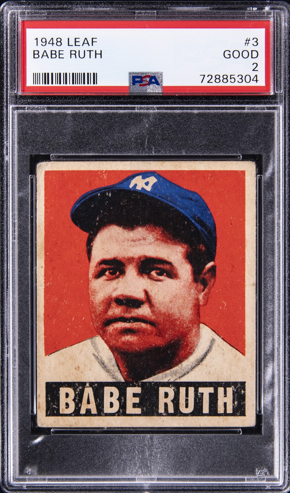 1948 LEAF #3 BABE RUTH PSA 2