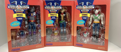 Nacelle Biker Mice from Mars Throttle, Vinnie, Modo - Complete Set of 3 - SEALED