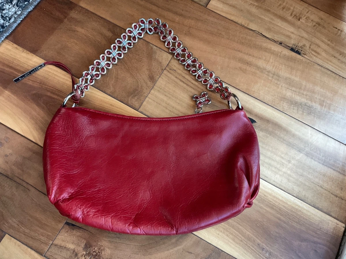 Pochette Pliable ELLIOTT LUCCA PASCALE En Cuir Rouge - Clutch, Neuve Avec étiquette